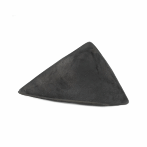 schaaltje schelp - driehoek - zwart