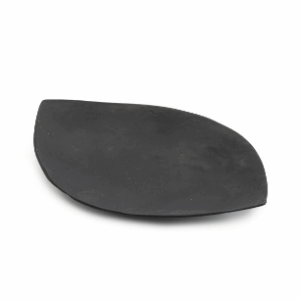 schaaltje schelp - ovaal - zwart