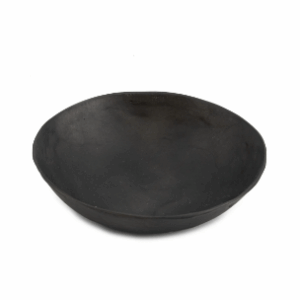 schaaltje schelp - rond - zwart
