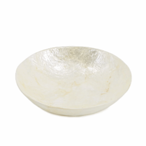 schaaltje schelp - rond - wit