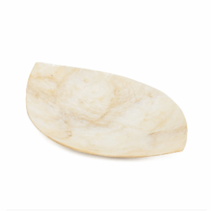 schaaltje schelp - ovaal - goud