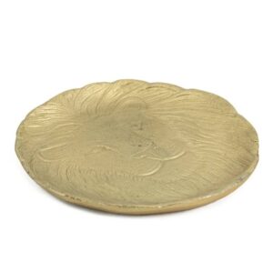 schaaltje aluminium leeuw - goud