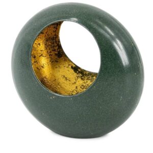theelichthouder - standing egg/groen