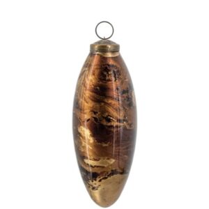 VQ® KERSTBAL BROWN MARBLE XL