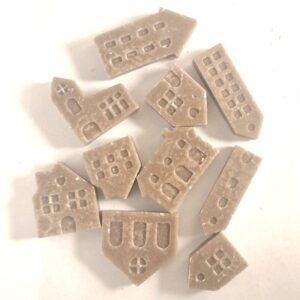 Set van 10 mini huisjes